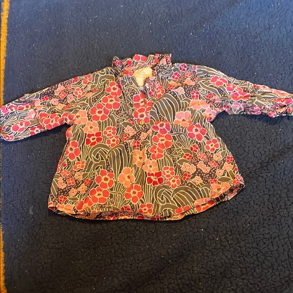 Little peanut girl blouse top